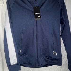 Navy Blue Zip-Up Hoodie